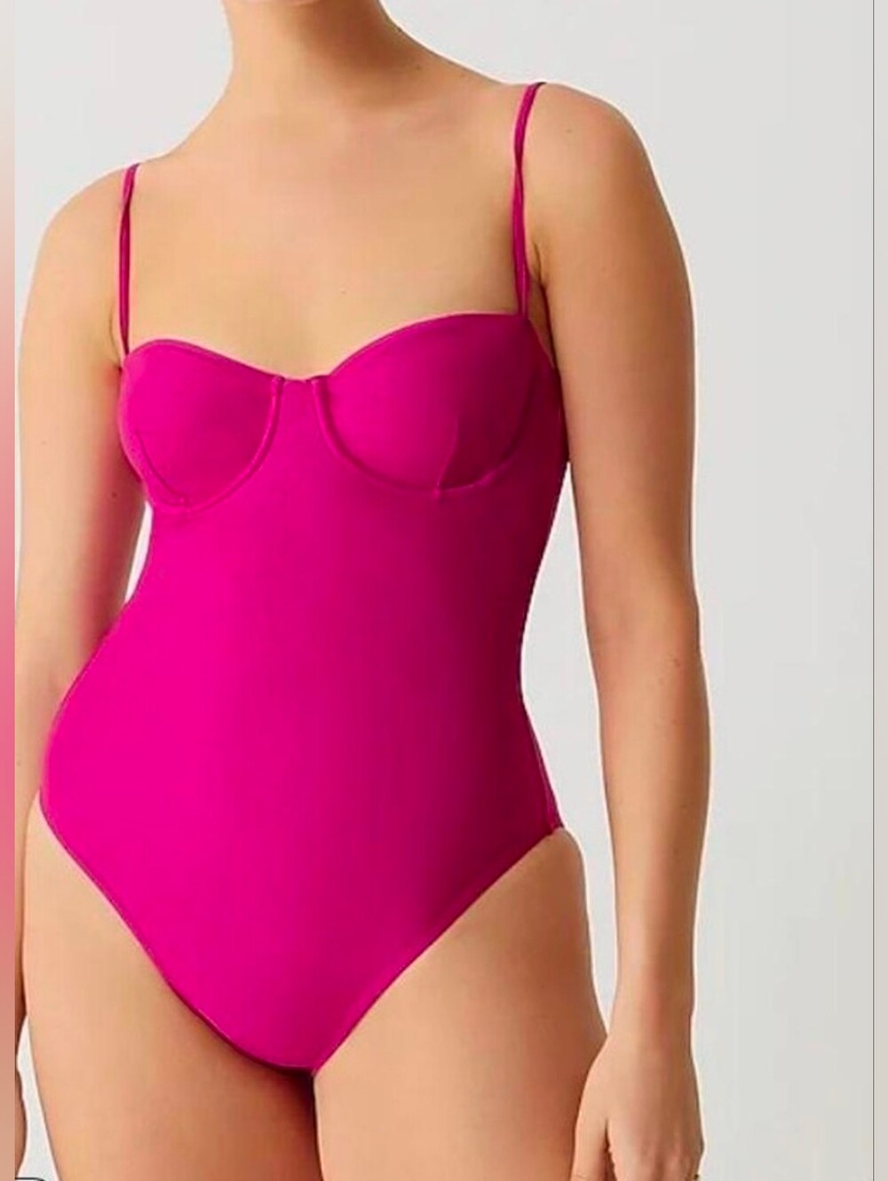 J. Crew Fuchsia One-Piece Swimsuit